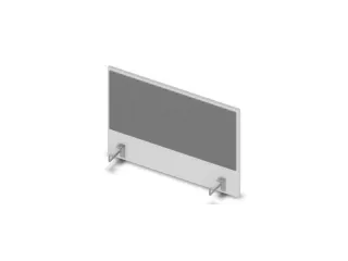opzetpaneel v. bureau aanbouw aan de zijkant Bl-wit BN8078-grijs 800mm - 1