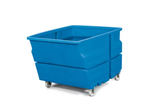 Multifunctionele bak,HxLxB 900x1240x825mm,600l,PE,blauw