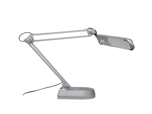 Bureaulamp LED MAULatlantic Zilver met tafelklem