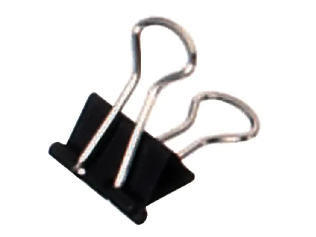 Papierklem MAUL 213 foldback 13mm capaciteit 4mm zwart