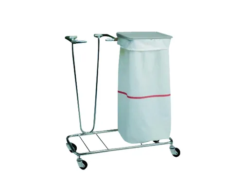 Afvalverzamelaar 2x70 Liter Afvalzakken Rvs Verrijdbaar