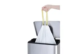 Afvalzak EKO MDPE type F met trekband 64x75cm 40-60 Liter wit