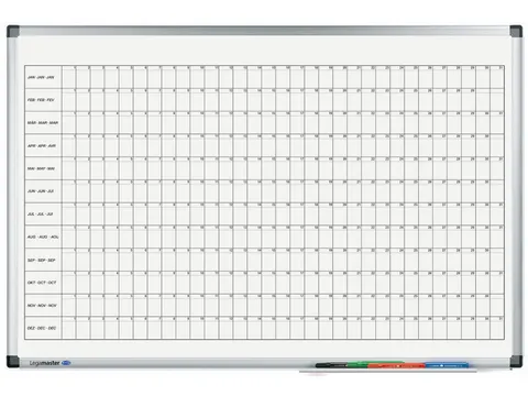 Planbord Legamaster PREMIUM jaarplanner horizontaal 60x90cm