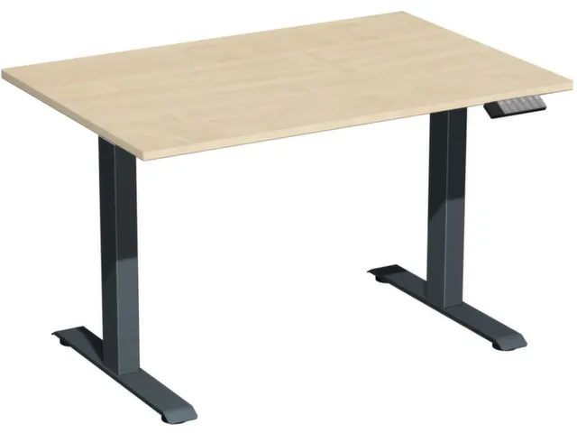 Bureau à hauteur réglable élec. HxlxP 630-1280x1200x800mm