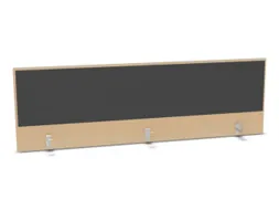 opzetpaneel bureau aanbouw achter NE-esdoorn BN8010-antraciet 1800mm