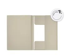 Dossiermap Djois Secolor Tree-Free folio 3 kleppen 226gr beige