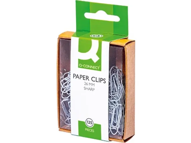 Papierklem 26mm Doos 125 Stuks Ophangbaar