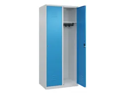 locker,HxBxD 1850x800x500mm,2vak,vak B 400mm,cil.-slot,staand op vloer