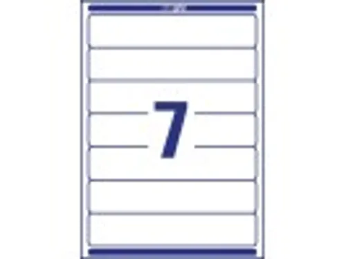 Avery L4760-25 Rugetiket smal 192x38mm zelfklevend wit 175 stuks