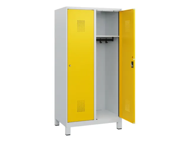 schoollocker,HxBxD 1630x800x500mm,2vak,vak B 400mm,cil.-slot,voeten