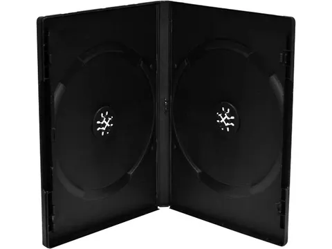 Mediarange Dvd Case 2Disc Blanco Hoezen Zwart 50St