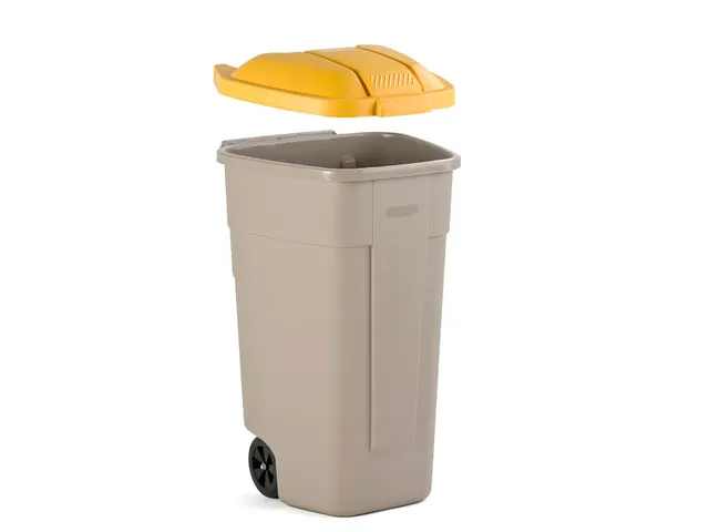 Mobiele container 100 Liter Beige Geel