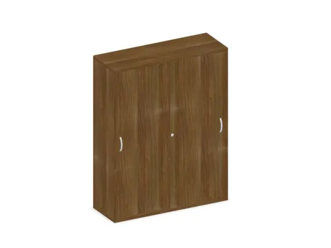 Schuifdeurkast 1540x1200x430mm Romp Noten Decor Front Noten