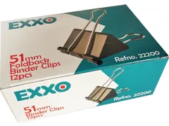 Papierklem foldback 51mm pak van 12 stuks