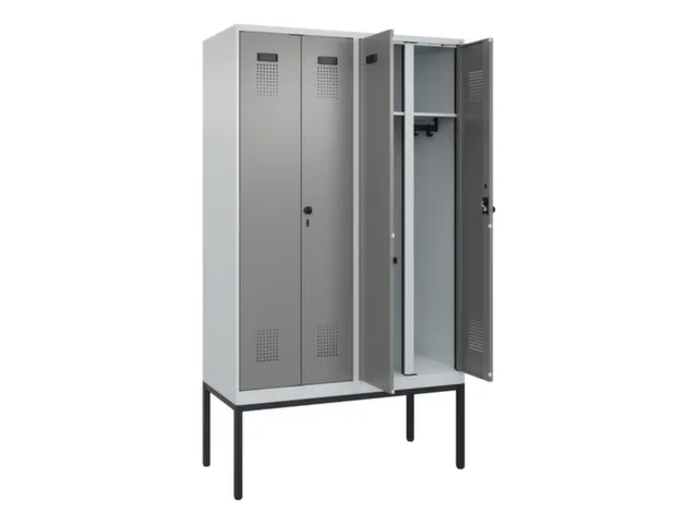 locker voor scheiding van kleding,HxBxD 2120x1200x500mm,4vak