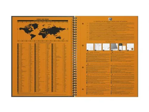 Spiraalblok Oxford International Notebook A4+ ruit 5mm