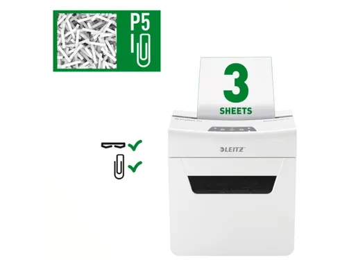 Papiervernietiger Leitz IQ Protect Premium 3M P-5 snippers