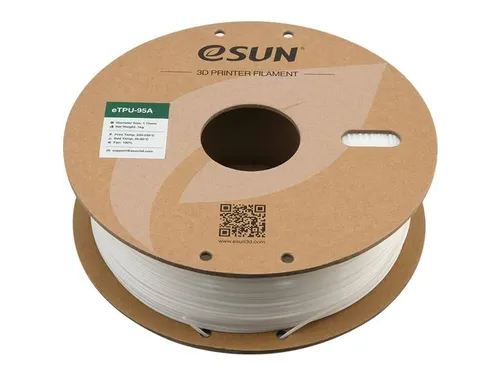 eSUN 3D printer Filament eTPU-95A 1,75mm Wit 1kg