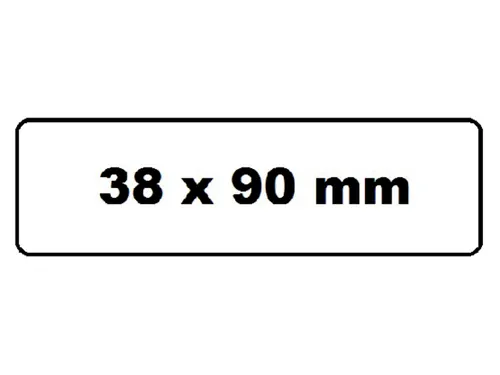 Labeletiket Quantore DK-11208 38x90mm adres wit