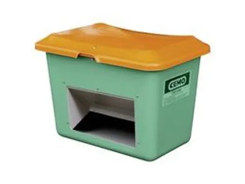 strooigoedbak,200l,HxBxD 640x890x600mm,GVK,groen,deksel oranje