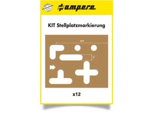 Sjablonenset,Standplaatsmarkering,V. Vloermarkeerapparaat