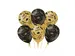 Ballonnen Classy party balloons 'You did it' 30cm Goud-Zwart 6 stuks