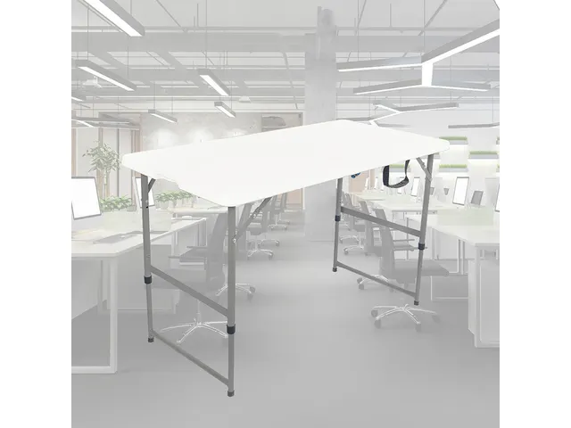 Table pliante BRASQ 120x60x74cm FC120 blanc