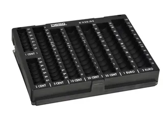 Muntgeldsorteerunit Desq met deksel 235x184x34mm - 2