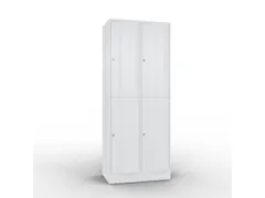 lockerkast cil.slot 1950x770x540mm 2x2 vakken RAL7035 front RAL7035