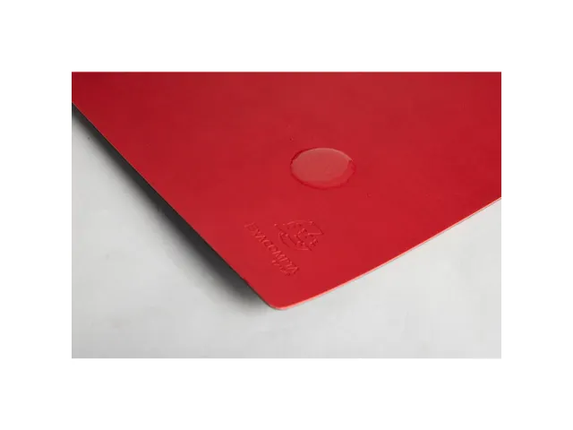 Onderlegger PU 35x60cm zwart/rood