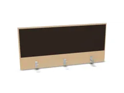opzetpaneel,v. bureau,aanbouw achter,B 1200mm,NE-esdoorn,BN2036-bruin