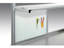 geperforeerde plaat,v. montagetafel,HxB 500x670mm,staal