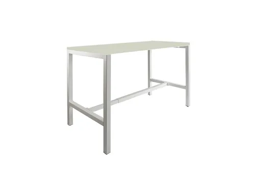 Domino Basic statafel 140x80cm 110cm Grijs 25mm Alu