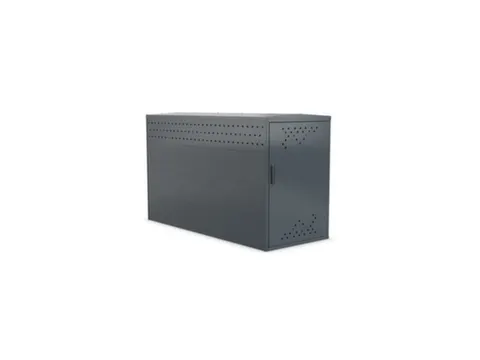 fietsgarage,grondveld,HxBxD 1250x850x2050mm,wanden staal,dak staal