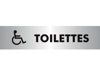 Zelfklevend Pictogram Toilettes Pour Handicapés 190x45mm