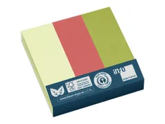 Info Page Marker papier 25x75mm, 3 kleuren recycled 100 vel per kleur