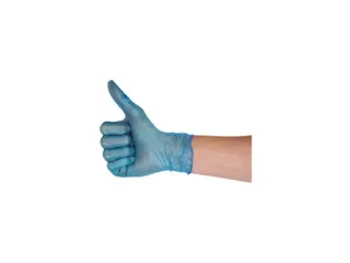 Vinyl Handschoenen Poedervrij Blauw Maat L 1000 Stuks - 4