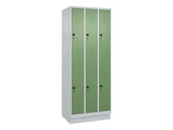 dubbeldekse locker,HxBxD 1950x750x500mm,3x2vak.,vak B 250mm