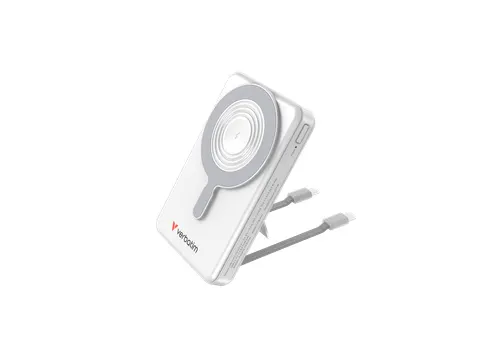Charge 'n' Go Power Bank Magnetisch draadloos opladen 10.000mAh Zilver