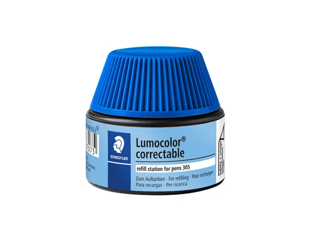 Viltstiftvulling Staedtler Lumocolor 305 non permanent correctable bla