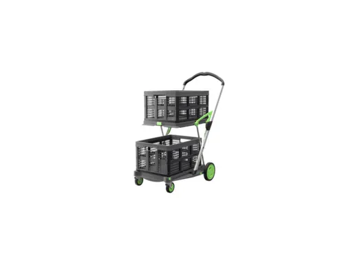 vouwbare winkelwagen,draagverm. 60kg,2etage(s),HxLxB 1025x890x550mm