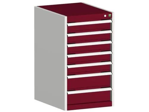 ladekast HxBxD 900x525x525mm 7laden romp RAL7035 front RAL3004