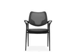 Vergaderstoel Curve Net Zwart