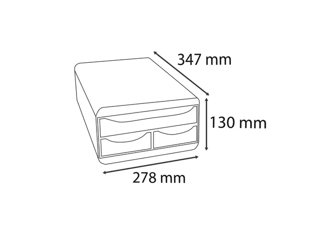Module de classement Small-Box 3 tiroirs Iderama - Arlequin
