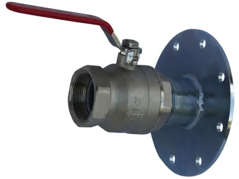 Messing Kogelkraan 2 Met Stalen Tegenflens