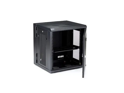 4-post 12U wandmonteerbare netwerkkast 19'' vergrendelbare patchkast
