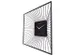 Wandklok Nextime 45x45x15 zwart metaal Vasco Square