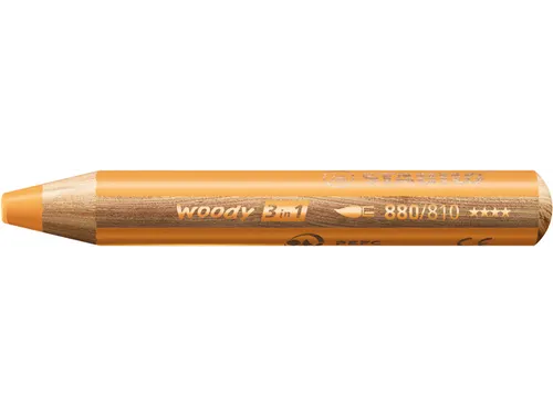 Kleurpotloden STABILO 880 woody 3 in 1 multitalent goud