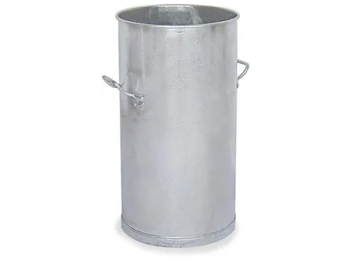 Vuilnisbak Staalplaat 80 liter HxØ 755x400mm 2 Handgrepen Verzinkt