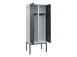 locker voor scheiding van kleding,HxBxD 2120x800x500mm,2vak - 1